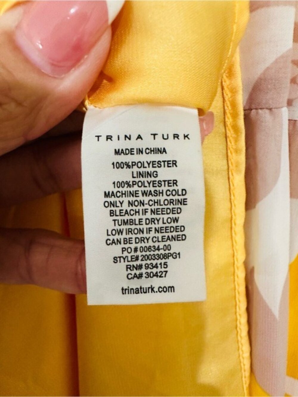 Trina Turk Yellow Sunglasses Floral Halter Tiered Maxi Dress Size 4 - Picture 9 of 11